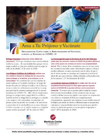 A person getting vaccinated - Ama a Tu Prójimo y Vacúnate Link to file