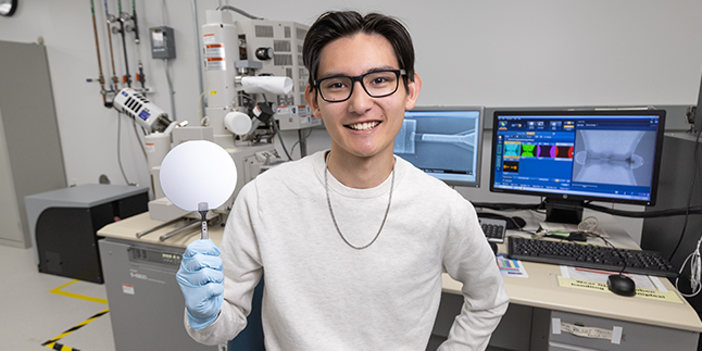 Riley Carpenter in the lab