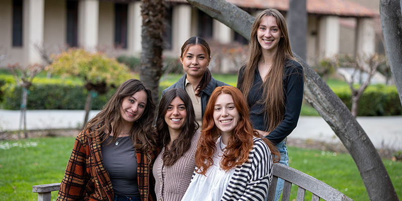 Back row: Stephanie Molina (Communications Chair), Meg Jones (Finance Chair) Front row: Carla Schmitt (Co-chair), Isa Fernandez (Co-chair), Janelle Abbott (Marketing Chair)