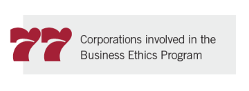 77 corporations involved in the Business Ethics Program