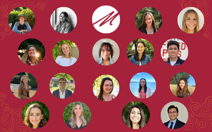 Students in 2021-22 Markkula Center for Applied Ethics intern and fellowship programs. 