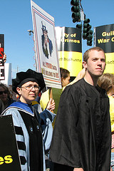 Protest at a graduation image link to story