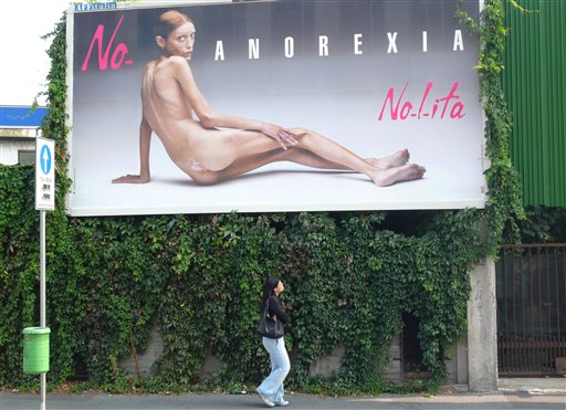 Billboard for anorexia image link to story