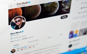 The Twitter page of Elon Musk is seen on the screen of a computer in Sausalito, Calif., on Monday, April 25, 2022. On Monday, Musk reached an agreement to buy Twitter for about $44 billion. (AP Photo/Eric Risberg) image link to story