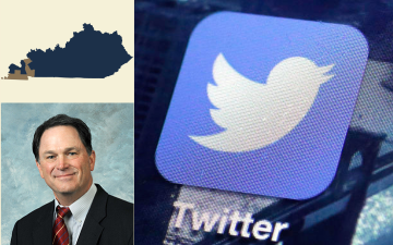 Kentucky Senator John Howell had his Twitter account hacked and the account was used to post obscenities. image link to story