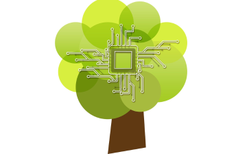 Graphic of a tree with a circuit on it. Image credit: Gerd Altmann / Pixabay image link to story