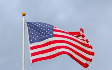 United States of America Flag on display image link to story