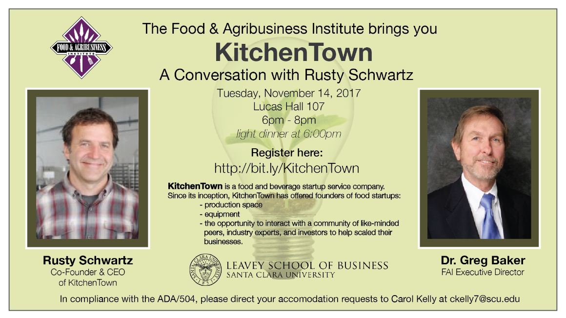 KitchenTown Conversation Event 2017 flyer