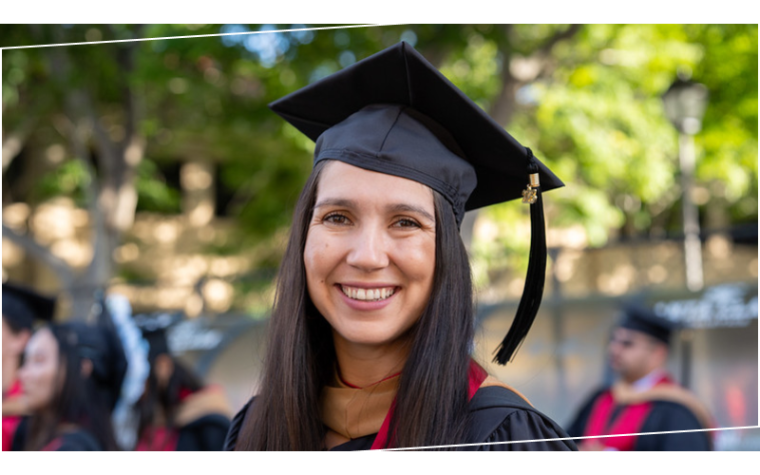 Leavey School of Business graduate at commencement