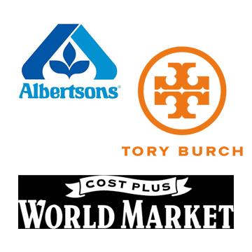 Albertsons, Cost Plus World Market, Tory Burch 