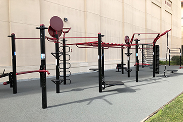 image of outdoor fitness area