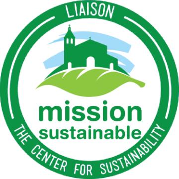 Liaison, the Center for Sustainability. Mission Sustainable logo in tri-color