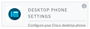 Tile - Desktop Phone Settings 