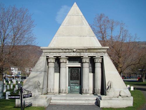 Revival tomb at West Point shaped like a pyramid image link to story