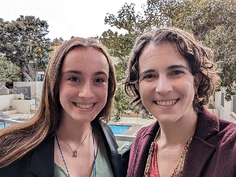 Annie Yaeger and Molly King at the Pacific Sociological Association Conference