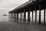 The pier at Seacliff State Beach, CA after the 2023 storms