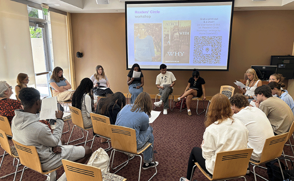 Writing Beyond Walls seminar with students and formerly incarcerated writers