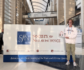 Collin Licharz at the Society for Neuroscience convention in Chicago