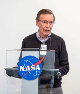 Francisco Jiménez answers questions after his keynote speech at NASA