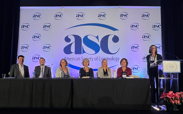 L-R: Daniel Portman (Santa Clara County Public Defender), Patrick Lopez-Aguado, Mona Lynch (UC Irvine), Lisa Romo (Office of the State Public Defender, CA), Elizabeth Lashley-Haines (LA County Public Defender), Elsa Chen, Catherine Grosso (Michigan State University)