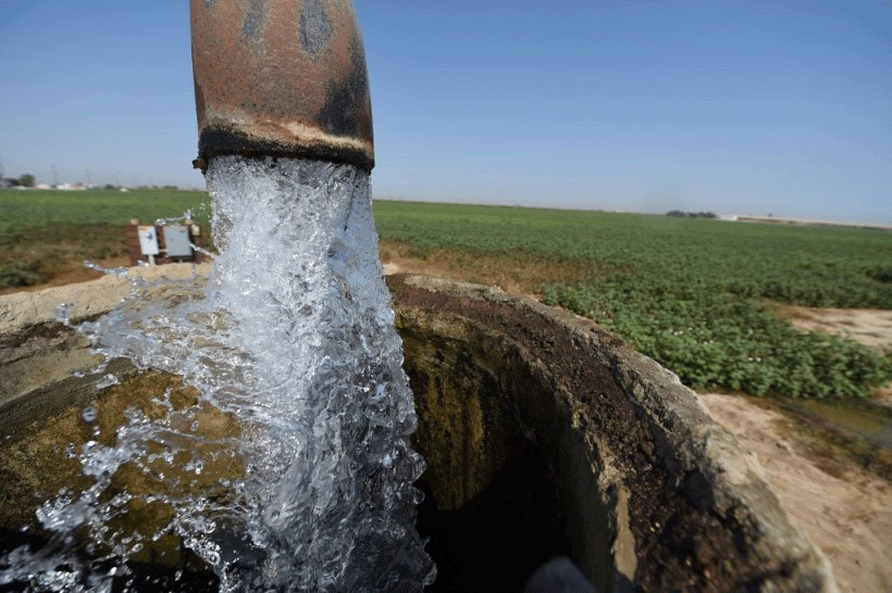 Water flowing from a well in the Central Valley Photo Credit: ROBYN BECK/AFP via Getty Images