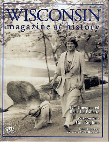 Wisconsin Magazine of History cover - Spring 2016