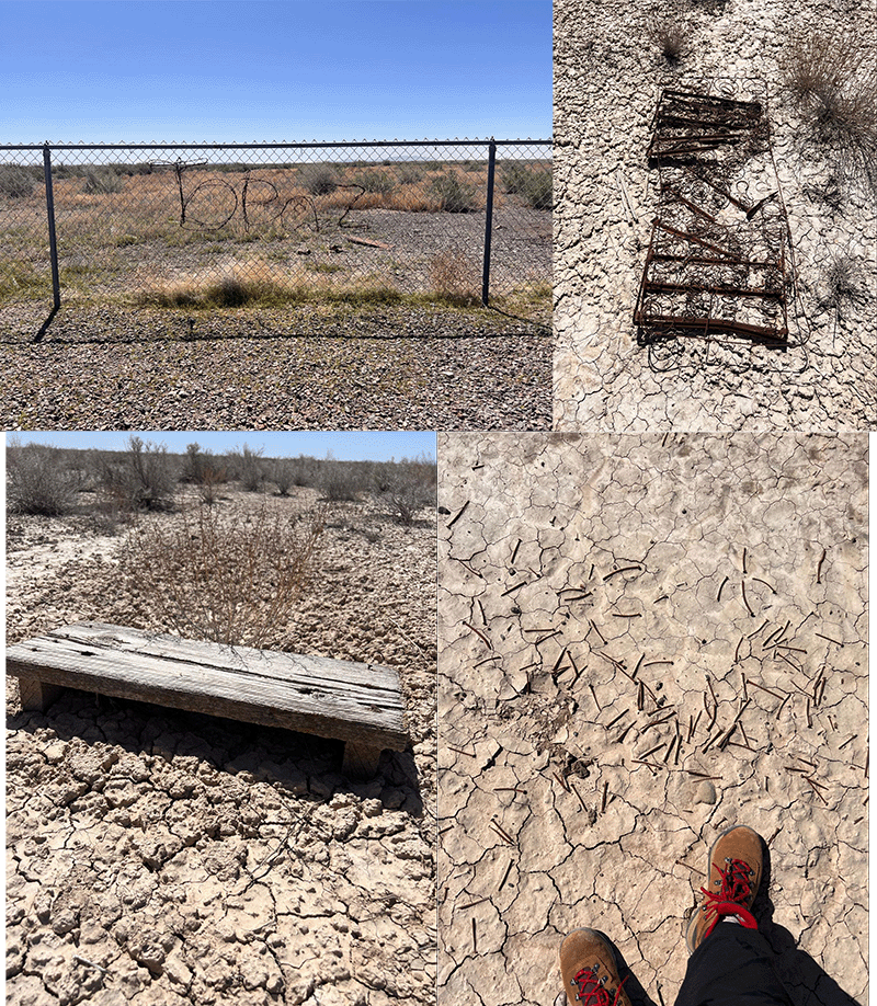 Photos of Historical debris found at Topaz Incarceration Camp, Utah.