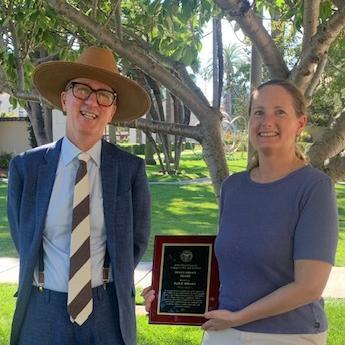 Dean Daniel Press and Ruth Mikusko recipient of the 2023 Deans Service Award image link to story