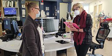 Hospital chaplains conversing
