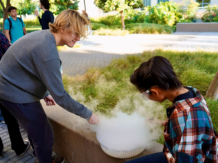 Andrew Cates ’26 (Physics) and Renee Chapla ’26 (Engineering Physics)