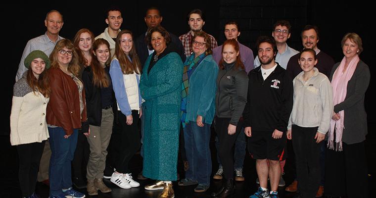 Anna Deavere Smith with Welcome to Claradise cast and faculty