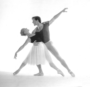 Karyn Connell in a classical ballet duet