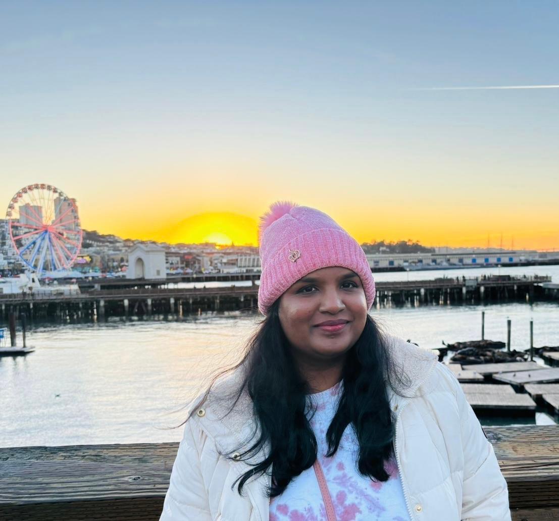 A headshot of a person named Harshini Raja