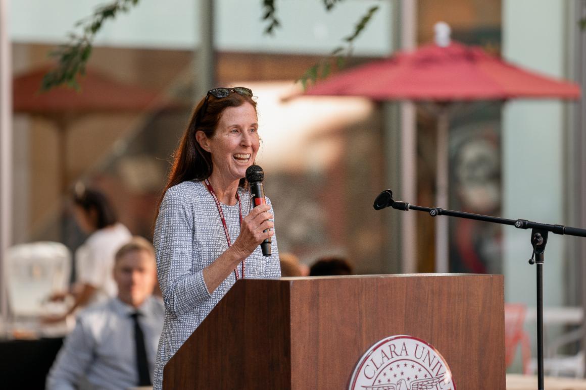 A person speaking at the event 