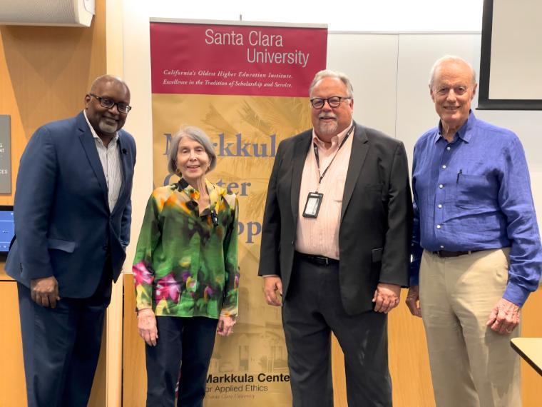 NPR TV critic and author Eric Deggans with the Regans and Don Heider