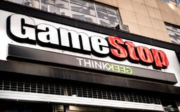 gamestop storefront and logo sign