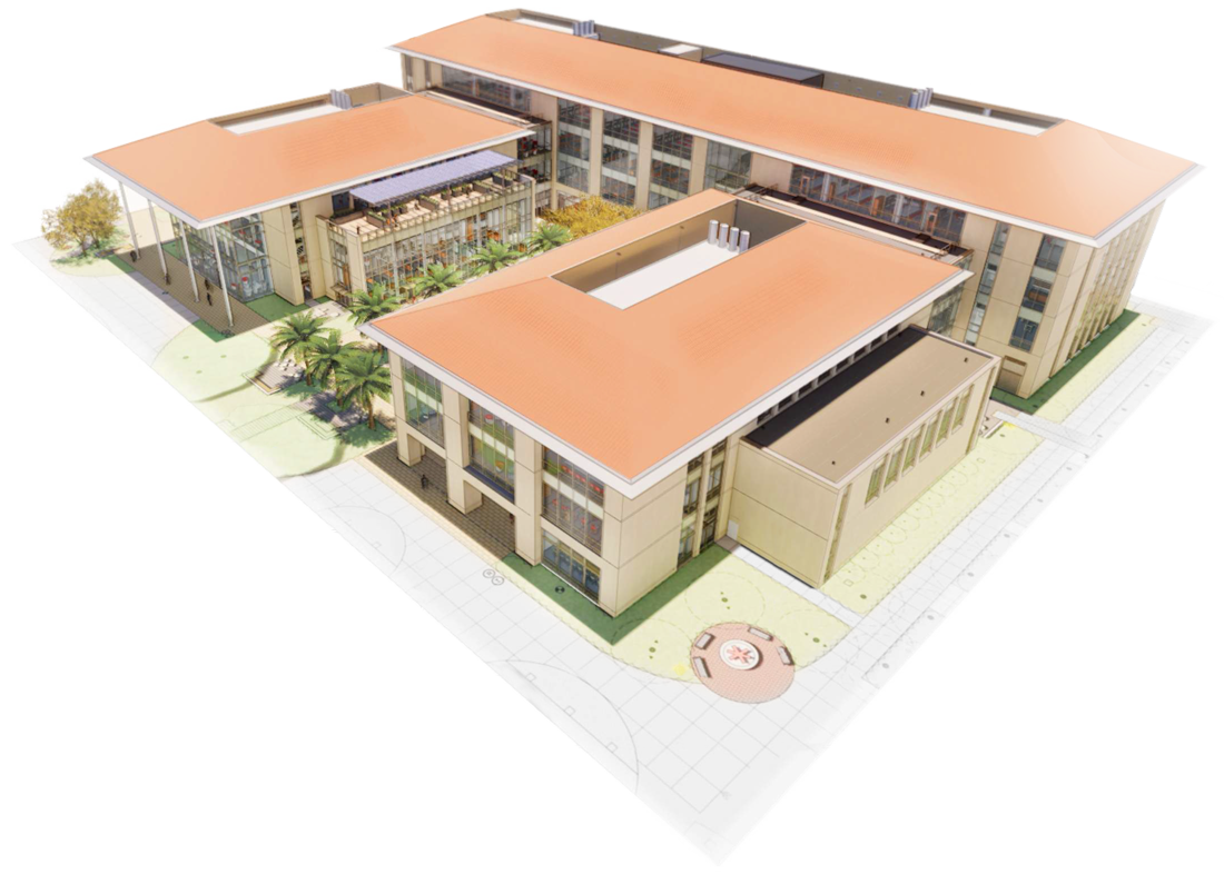 Rendering of SCU STEM building