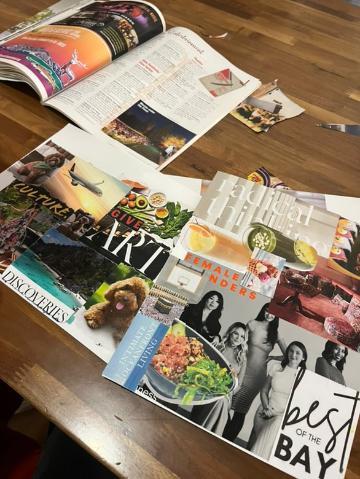 First Year Immersion 2024 Vision Boards at Recovery Cafe