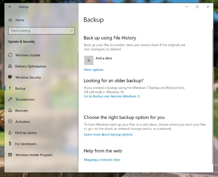 An image of the Windows 10 