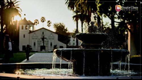 Fountain Sunset