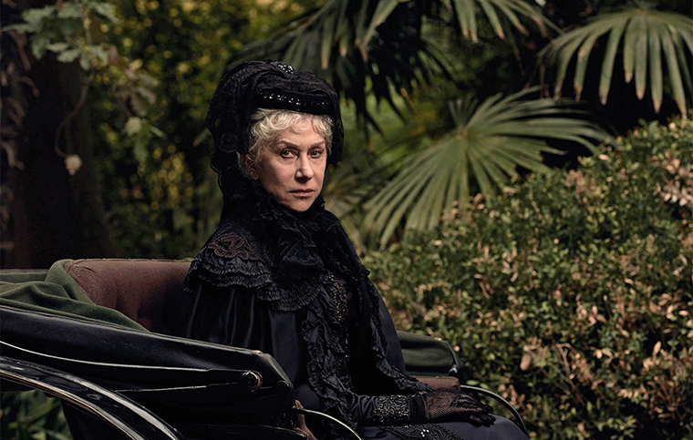 Helen Mirren starring as Sarah Winchester image link to story
