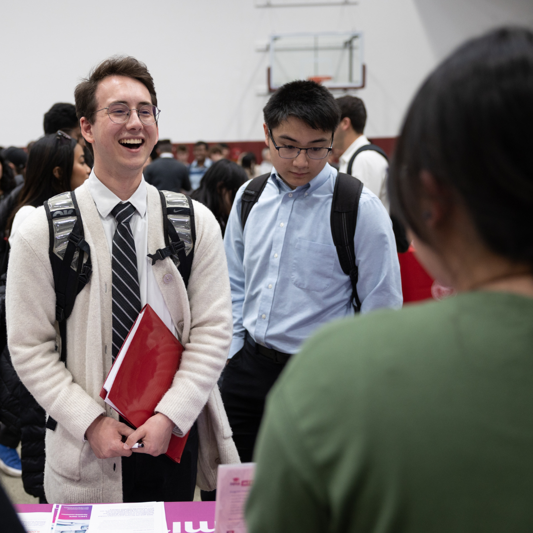 Student at a Career Fair 