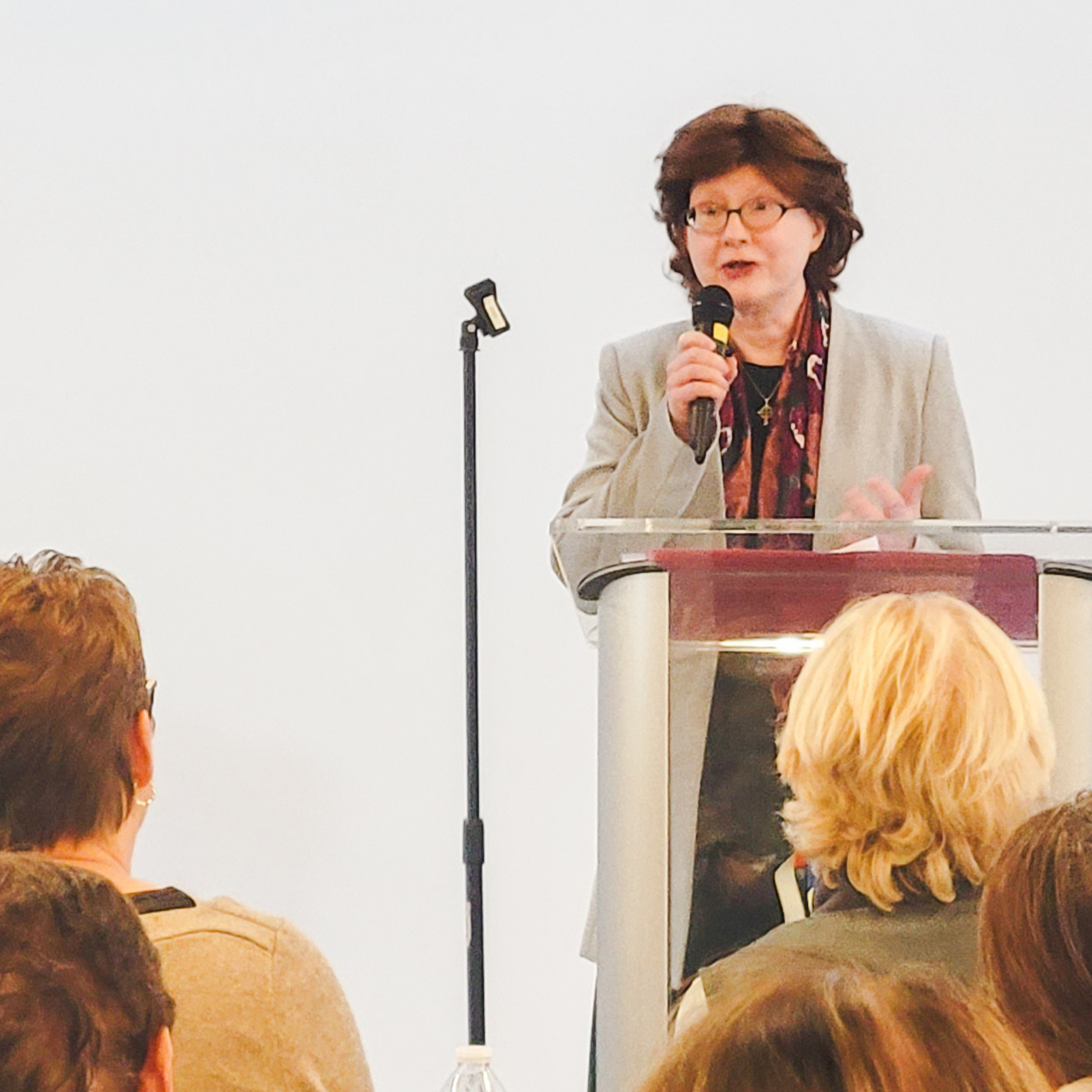 Maureen Pratt speaking at an event