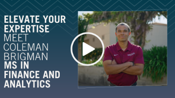 Elevate Your Expertise: Meet Coleman Brigman, MS in Finance and Analytics