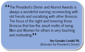 Signature Event - Pres Dinner Quote
