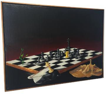 Dennis Jacobs surrreal Chess piece