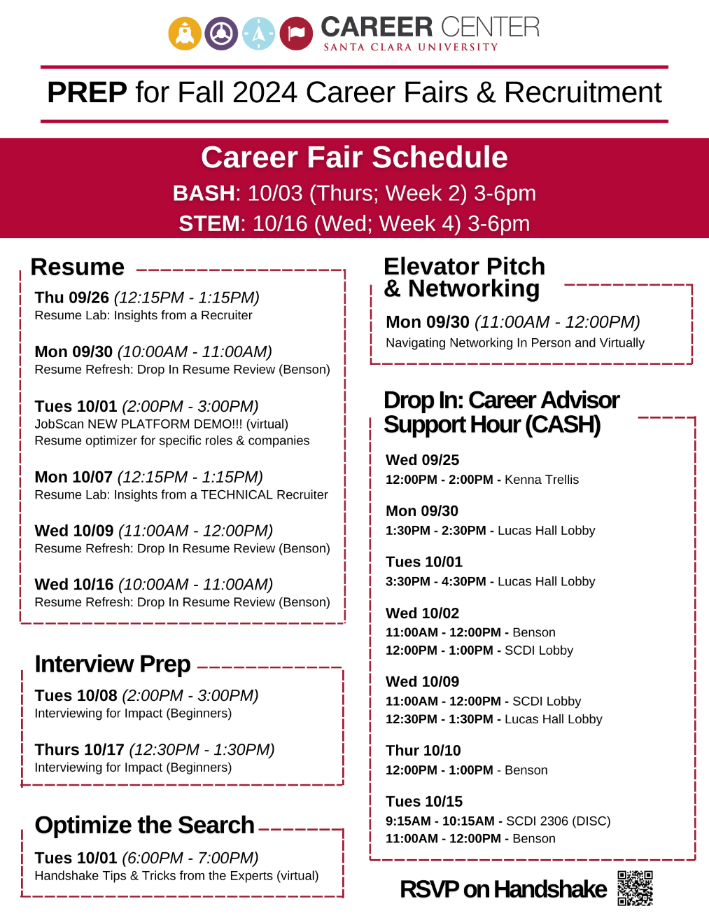 Career Development Events Fall 2024