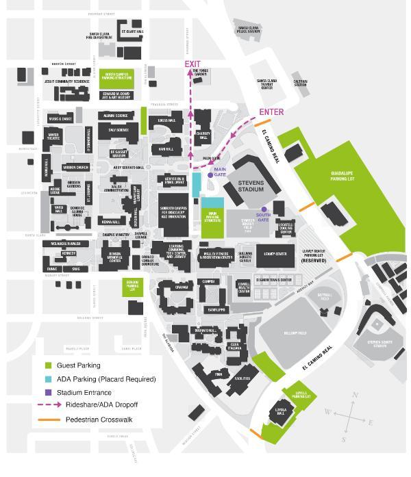 2024 Commencement Weekend Parking Map