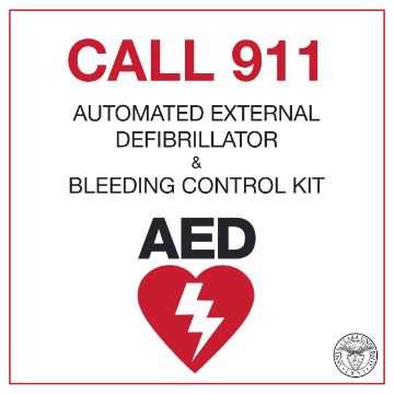 AED Cabinet Decal