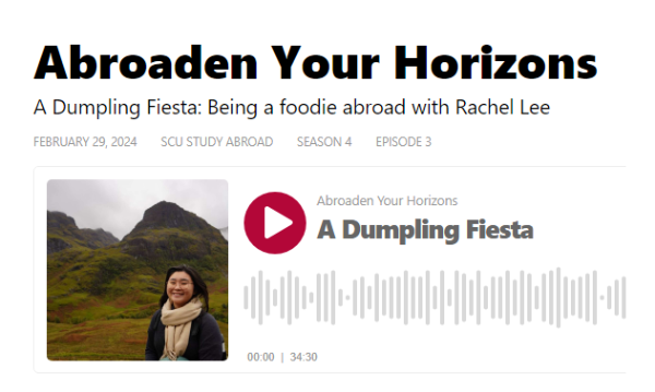 Decorative Screenshot of Abroaden Your Horizons Episode with Rachel Lee